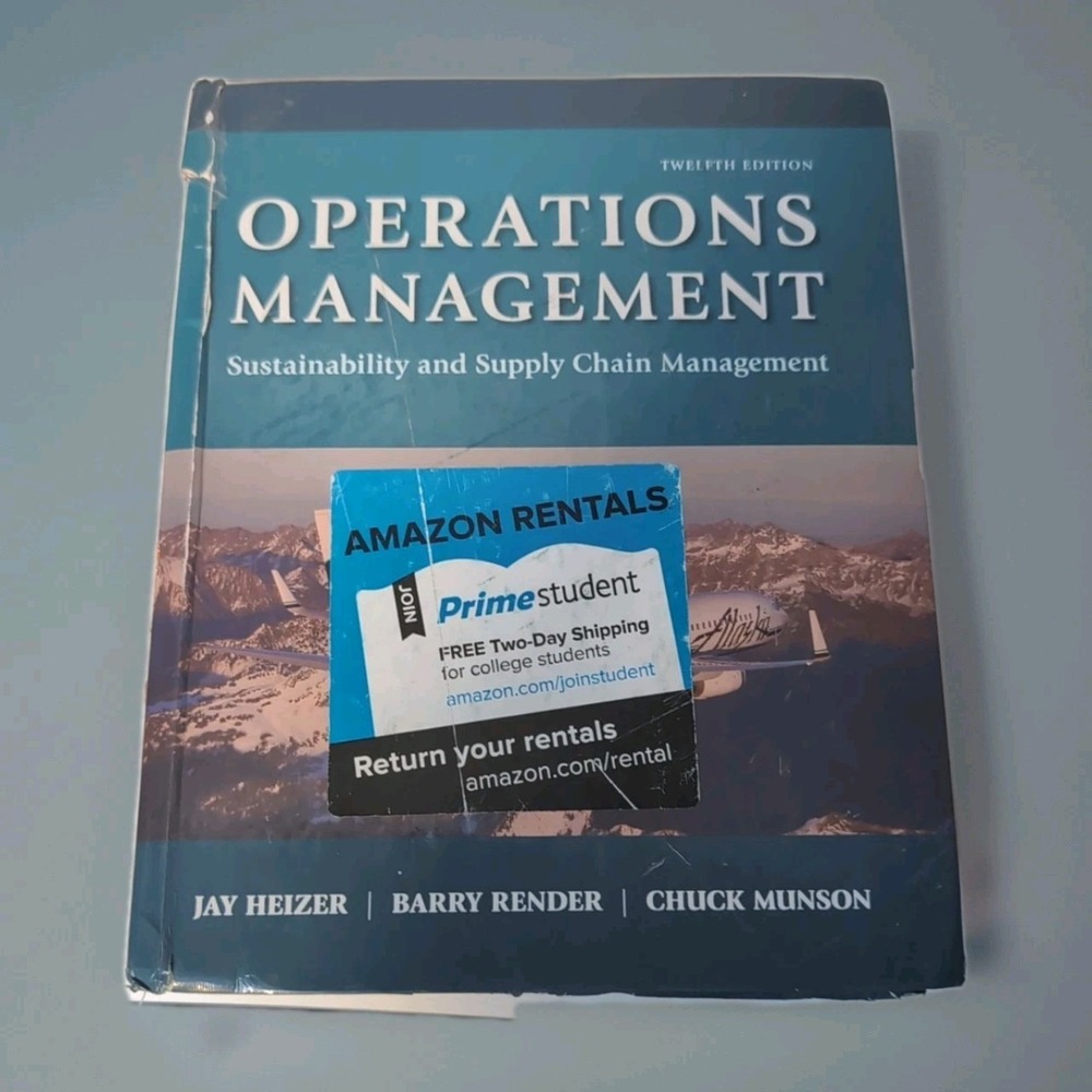 Operations Management : Sustainability and Supply Chain Management by Jay...